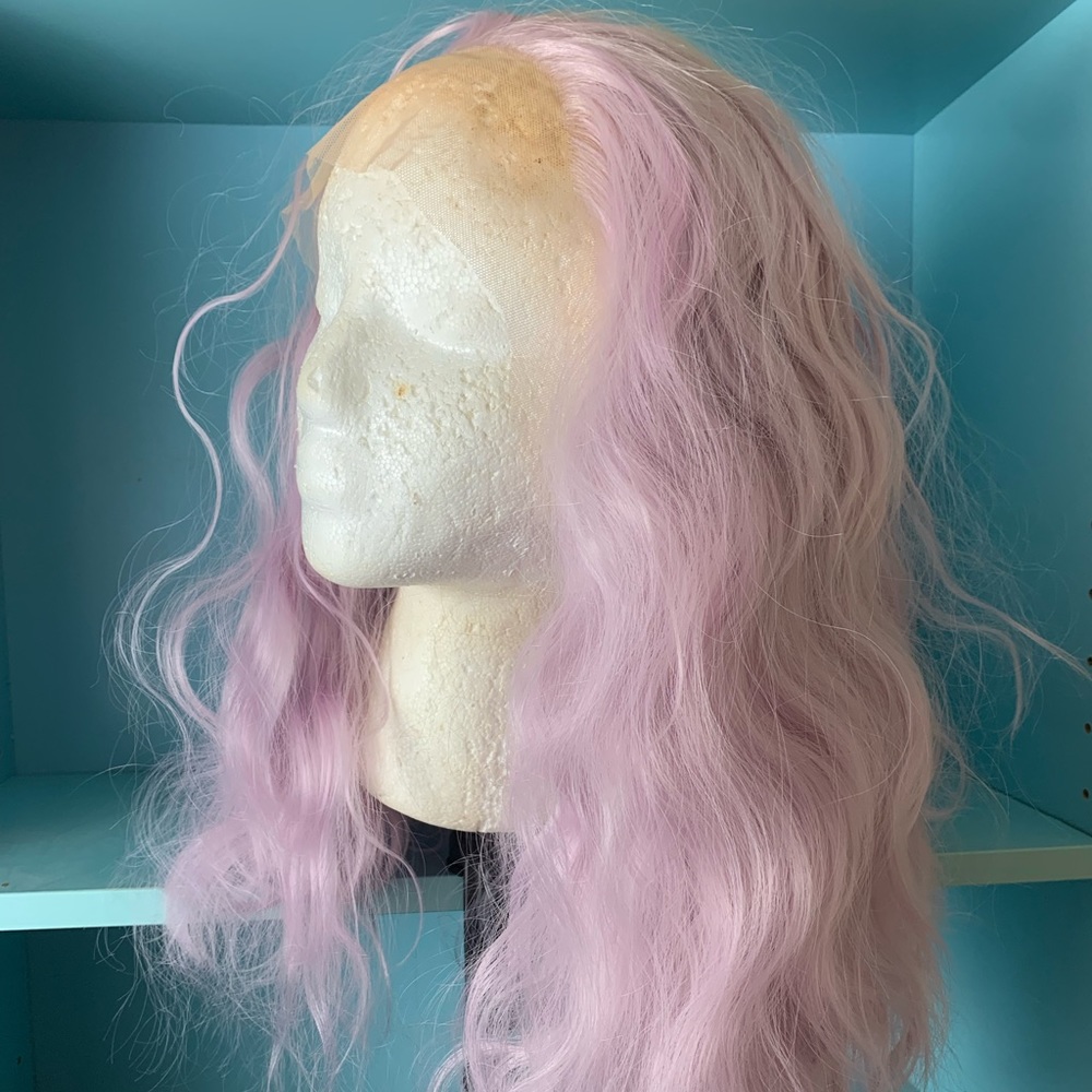 Unworn uncut lace front wig from Webster wigs in ice lavender